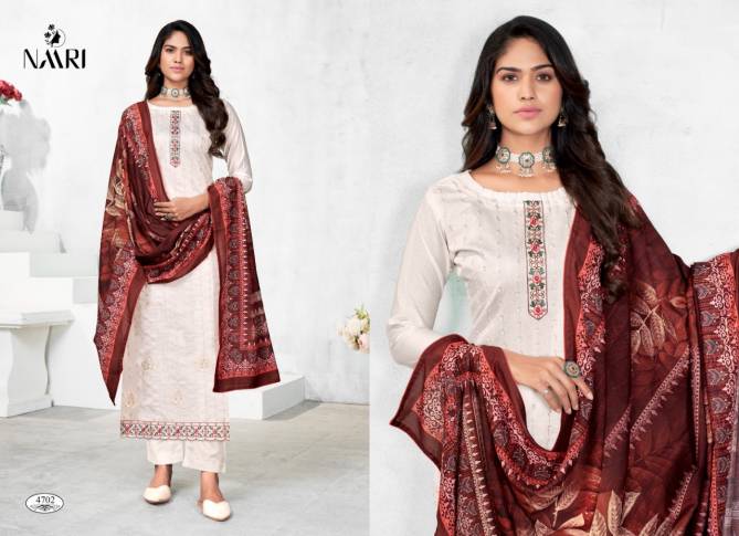 EIZA TEN SILK Naari Wedding Wear Wholesale Designer Dress Material Catalog